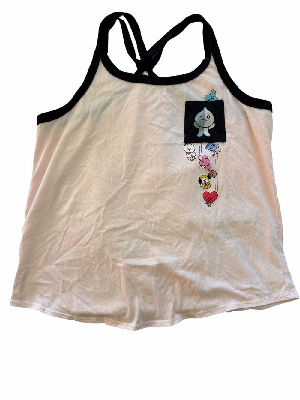 BT21 Falling Characters Pocket Strappy Tank